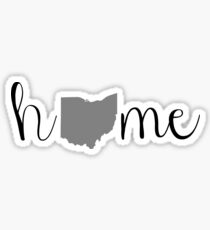 Ohio Zuhause (Grau) Sticker