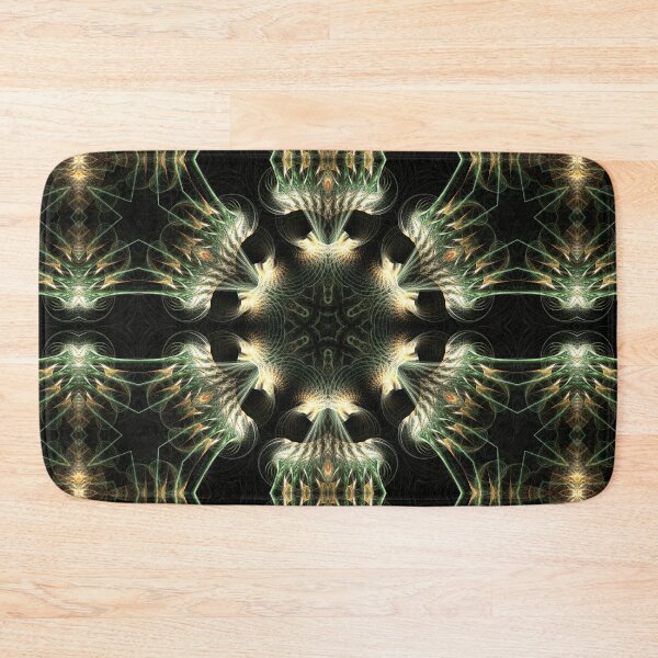 Item preview, A web of hexagrams connected by green rays designed and sold by effervescence.