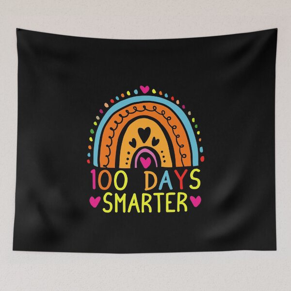 Item preview, 100 Days Smarter Cute Rainbow Kindergarten Teacher Student School 100 Days of School designed and sold by Md. Manjur Ahamed.