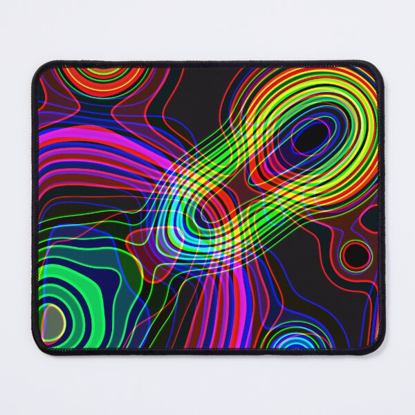 Item preview, Funky Abstract Retro Neon Electronic Lines   designed and sold by Prawny.