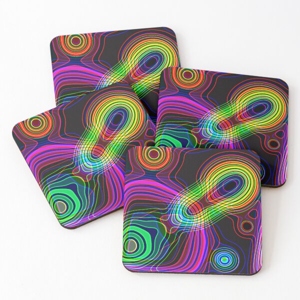 Item preview, Funky Abstract Retro Neon Electronic Lines   designed and sold by Prawny.