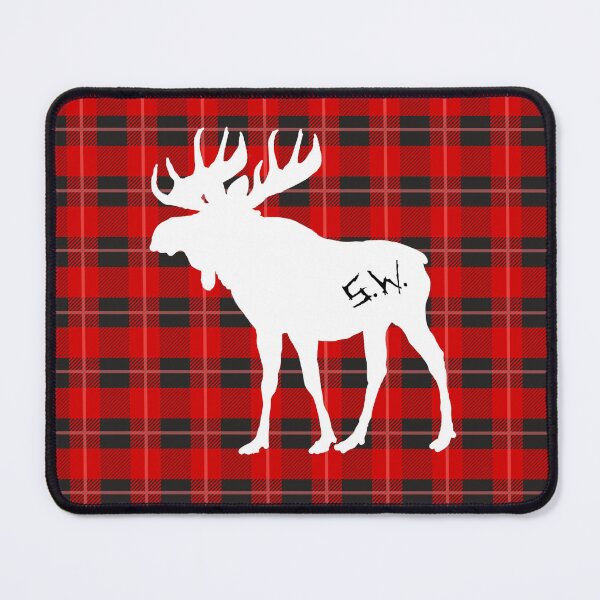 Item preview, sammy the moose - plaid/white designed and sold by lexicolor.