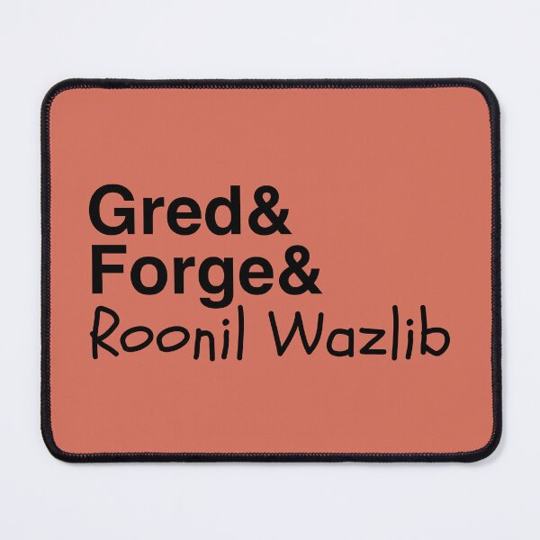 Item preview, gred and forge and roonil wazlib - black designed and sold by lexicolor.