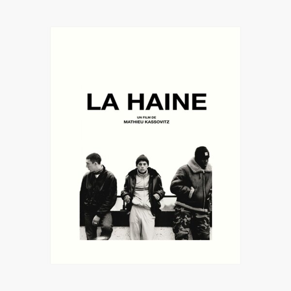La Haine Black And White Art Print
