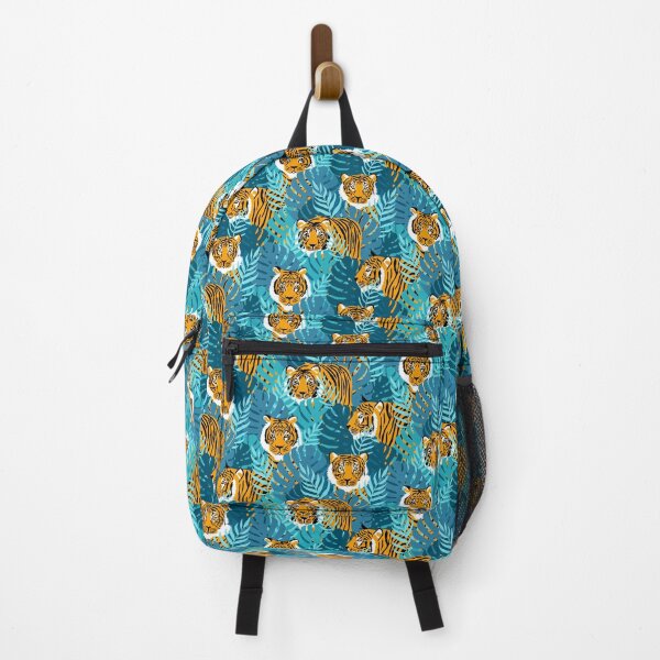 Item preview, Jungle Tigers - Blue designed and sold by latheandquill.