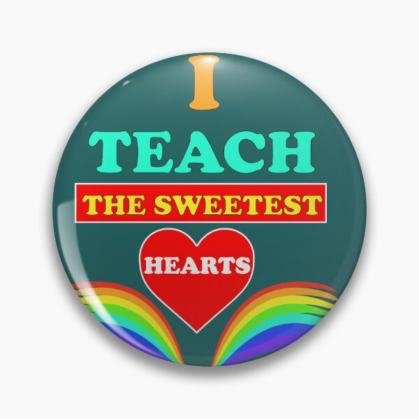 Item preview, I teach the sweetest heart rainbow design designed and sold by MotiveStuff.