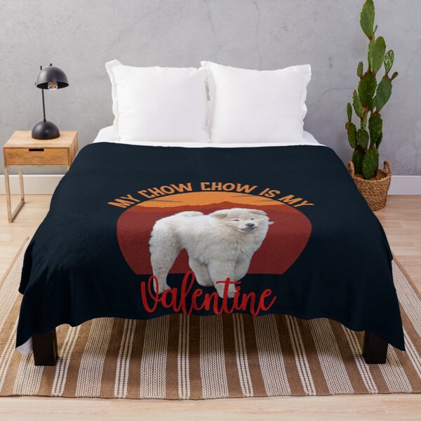 Item preview, My Chow Chow is my Valentine, Dog Lover, White Chow Chow Puppy designed and sold by DiensDesign.