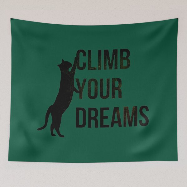 Item preview, Climb your dreams - black cat designed and sold by Aktavrh.