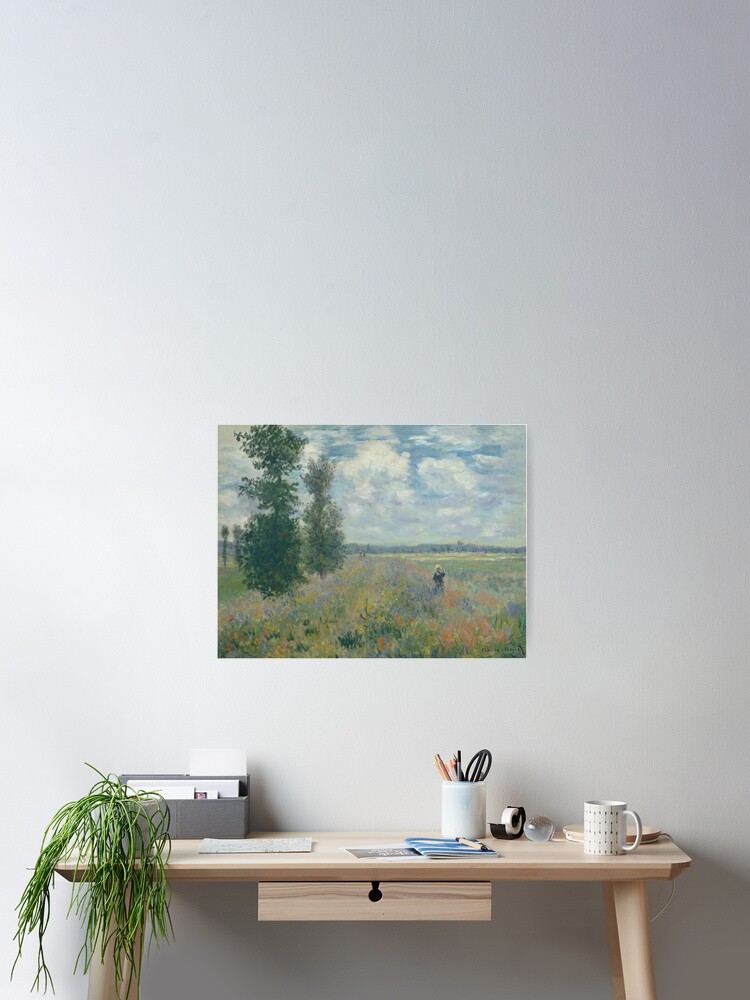 Claude Monet's Poppy Field Argenteuil Poster