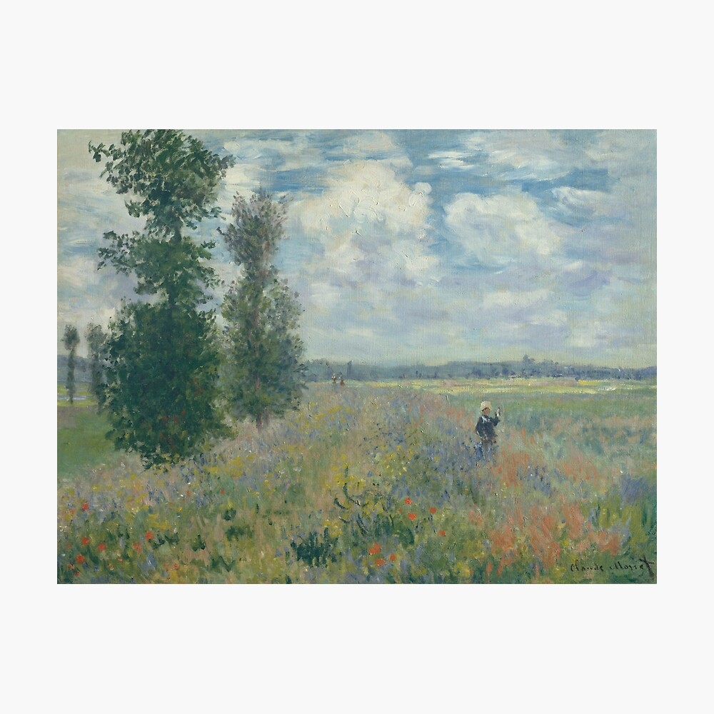 Claude Monet's Poppy Field Argenteuil Poster