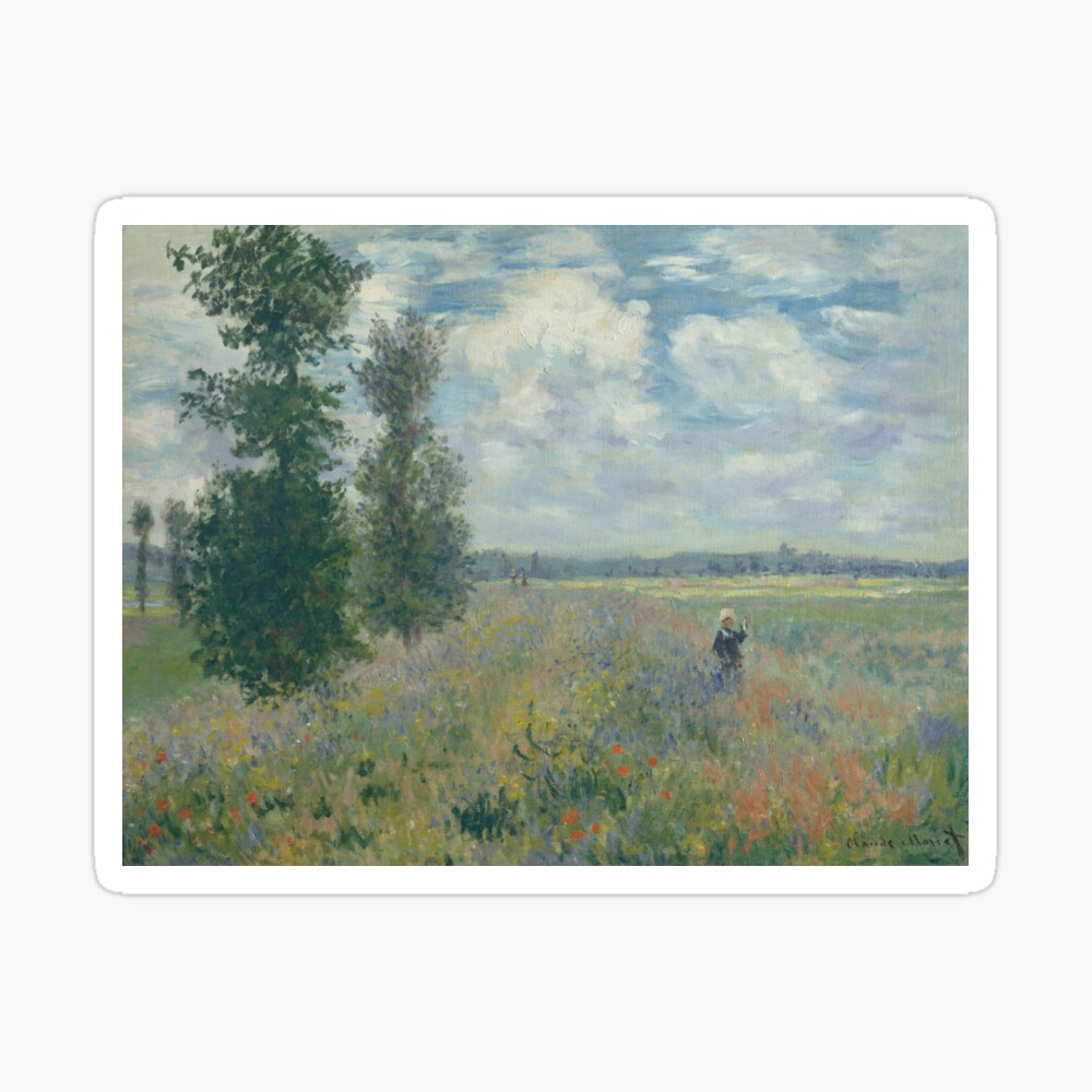Claude Monet's Poppy Field Argenteuil Poster