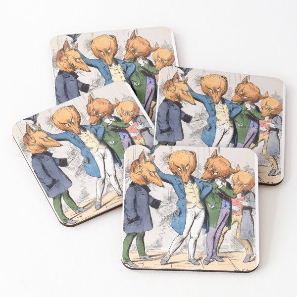 Item preview, Foxes Join the One Percent Club - Modified Victorian-era Cartoon designed and sold by TheCurators.