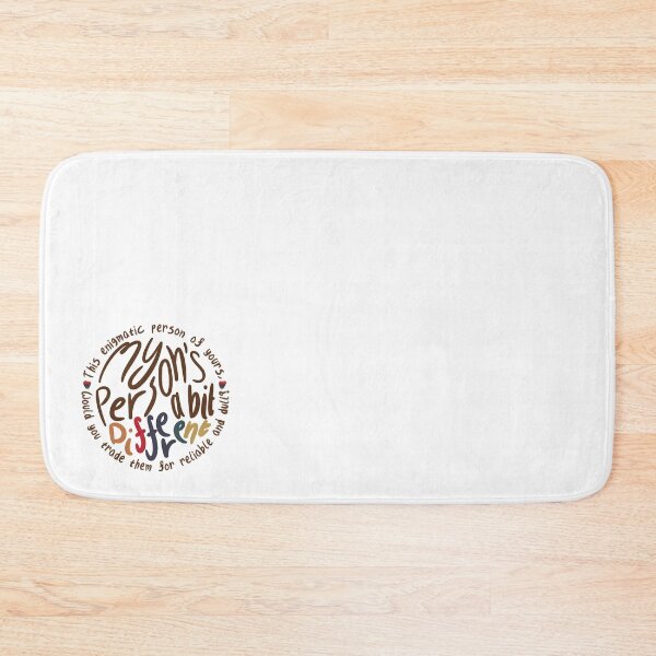 Item preview, My Person’s A Bit Different (white bg, 13 hearts, 13 ‘different’) designed and sold by RadiantDuat.