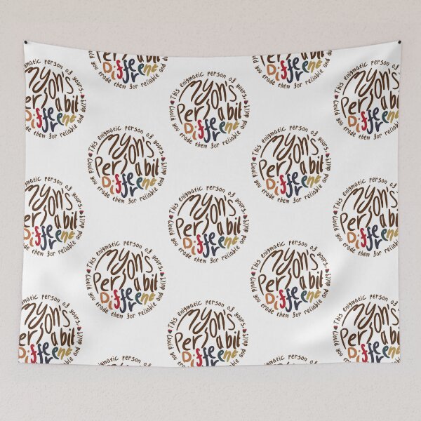 Item preview, My Person’s A Bit Different (white bg, 13 hearts, 13 ‘different’) designed and sold by RadiantDuat.