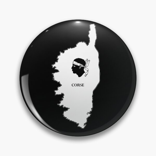 Item preview, Corsica black and white map designed and sold by JohnPro.