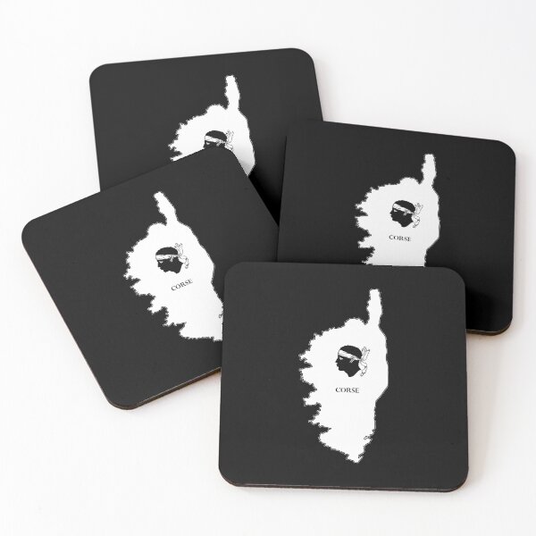 Item preview, Corsica black and white map designed and sold by JohnPro.