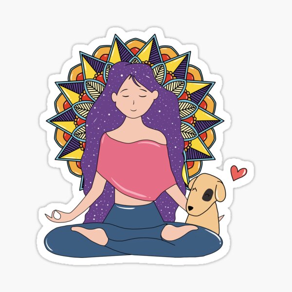 all i need today is a little bit of yoga' Sticker