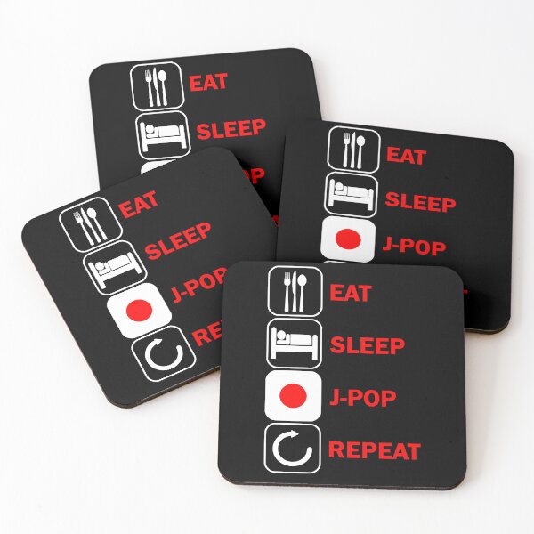 Item preview, JPop Motif Eat Sleep Japan Flag Japanese designed and sold by DerNerd.