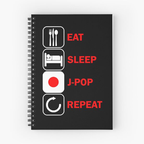 Item preview, JPop Motif Eat Sleep Japan Flag Japanese designed and sold by DerNerd.