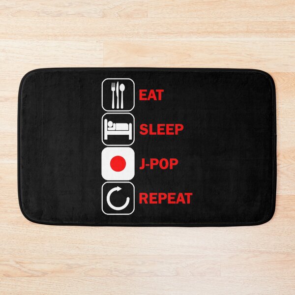 Item preview, JPop Motif Eat Sleep Japan Flag Japanese designed and sold by DerNerd.