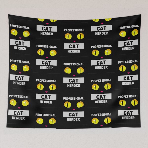 Item preview, Professional Cat Herder - Black&Yellow Cat Eyes Cat Lovers Funny and Cute Design designed and sold by JoyTop.