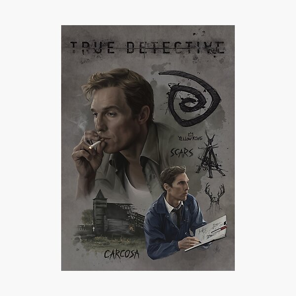 Vista previa del artículo con la obra «Verdadero detective / Rust Cohle», diseñado y vendido por Natali-Hall.