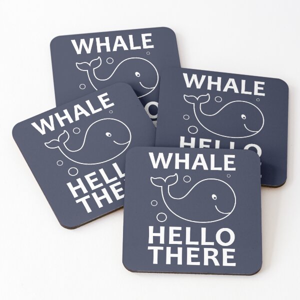 Item preview, Whale Hello There Cute Whale Pun Animal Sayings designed and sold by sillyquestions.