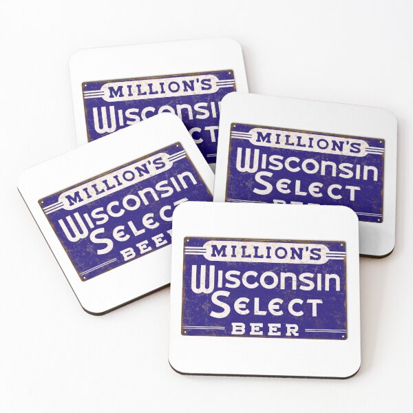 Item preview, Million's Wisconsin Select Beer, distressed designed and sold by uniquenostalgia.