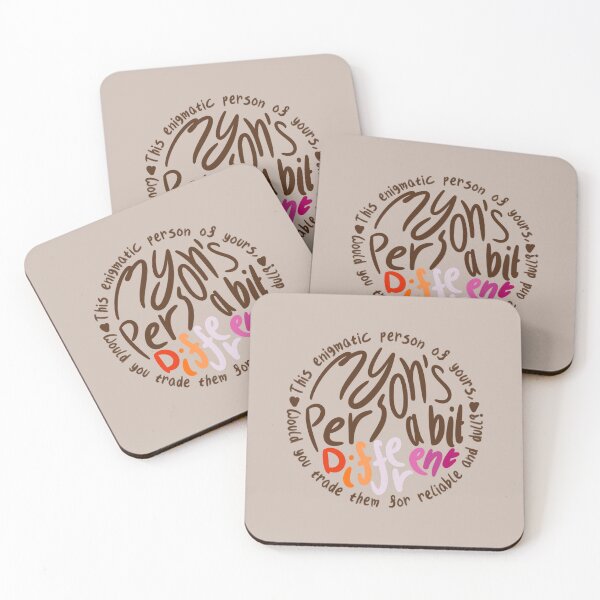 Item preview, My Person’s A Bit Different (brown bg, brown hearts, sunset ‘different’) designed and sold by RadiantDuat.