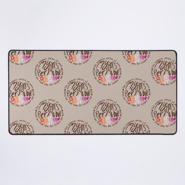 Item preview, My Person’s A Bit Different (brown bg, brown hearts, sunset ‘different’) designed and sold by RadiantDuat.