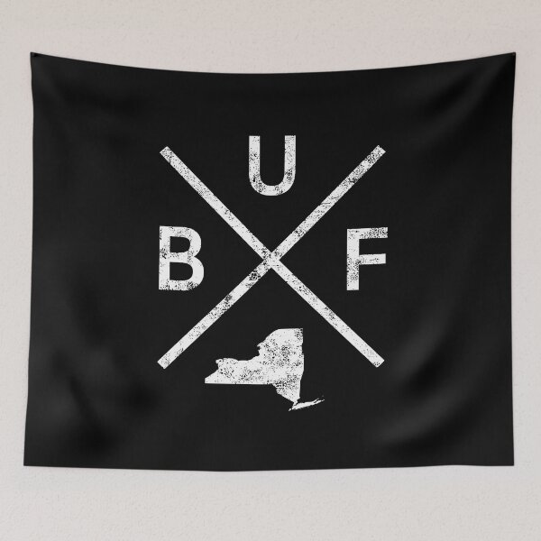 Item preview, Vintage Buffalo NY Retro BUF Cross designed and sold by pixeljamz.