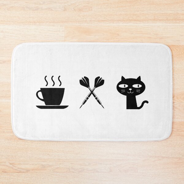 Item preview, Coffee. Cats. Darts designed and sold by TheGreenGoat.