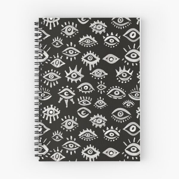 Item preview, Mystic Eyes – White on Black designed and sold by Cat Coquillette.