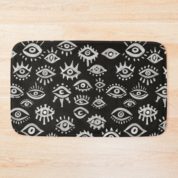 Item preview, Mystic Eyes – White on Black designed and sold by Cat Coquillette.
