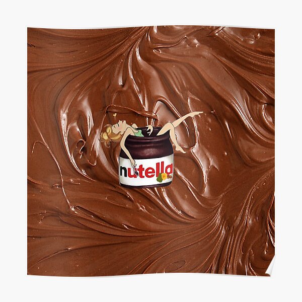 Sexy Girl In Nutella Jar With Nutella Background K Poster By Ajaxxa Redbubble