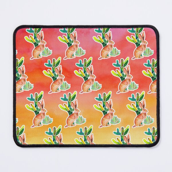 Item preview, Hare and Cactus - Sunset Ombre Background designed and sold by Jesslarsonart.