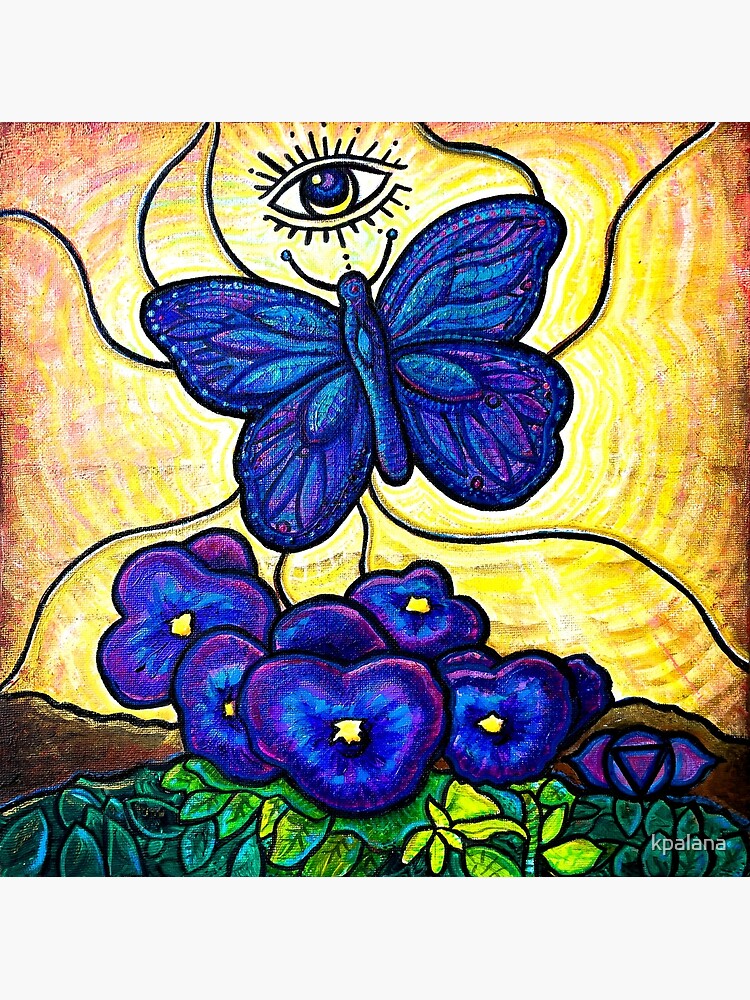 "Flutter 3rd Eye Chakra Meditation" Poster for Sale by kpalana Redbubble