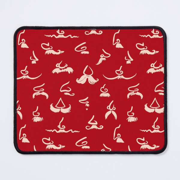Item preview, Noses and mustaches (on dark red) designed and sold by Irina Ivanova.