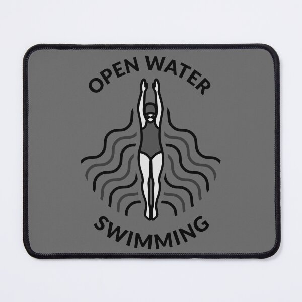 Item preview, Open Water Swimming - Black - Graphic and Text - Wild Swimming Tees designed and sold by WildSwimming.