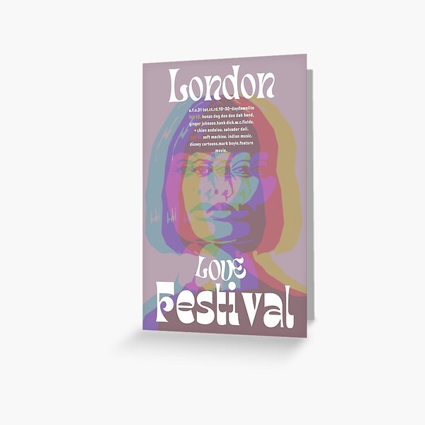 London Love Festival Poster 1960s Psychedelic retro MUSIC Spiral Notebook  for Sale by adrienne75