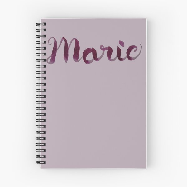 Item preview, Marie handlettered in dark plum designed and sold by Melindrea.
