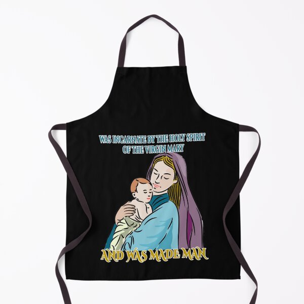 Item preview, Catholic shirt with prayer text from the Creed. Virgin Mary with the Baby Jesus - Roman Catholic Prayer | Traditional Catholic Gift designed and sold by TeesForTheWorld.