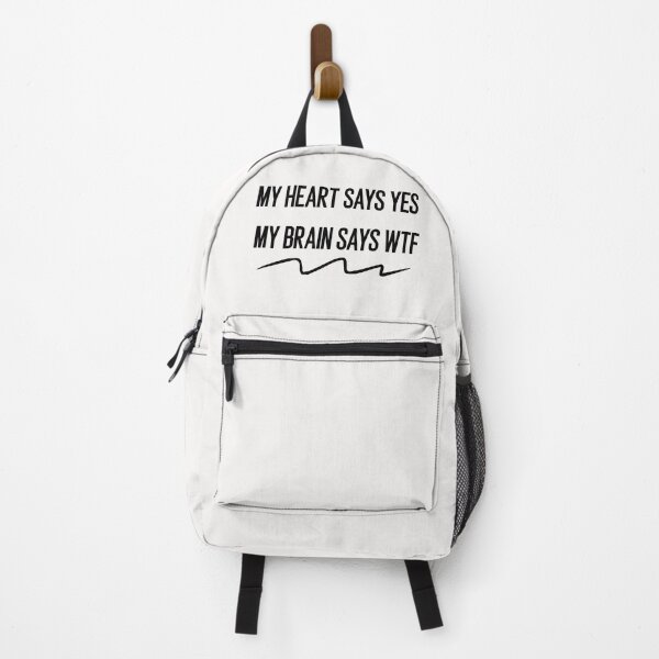 Item preview, my heart says yes my brain says wtf , shirt designed and sold by Crystakim.