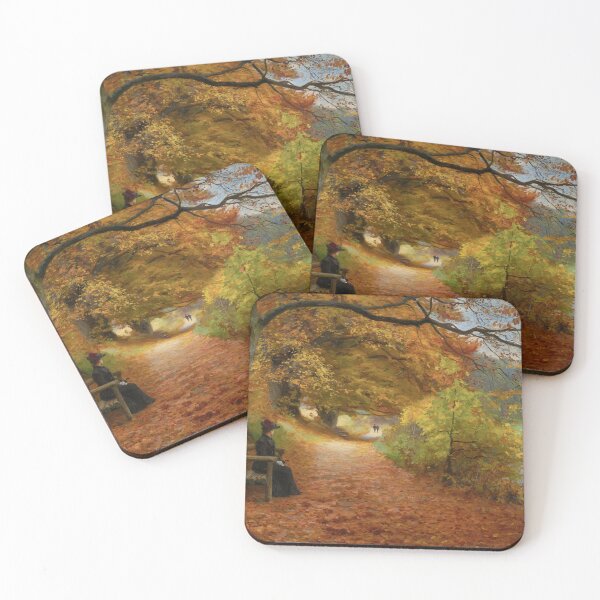 Item preview, Hans Anderson Brendekilde's A Wooded Path in Autumn designed and sold by mosfunky.