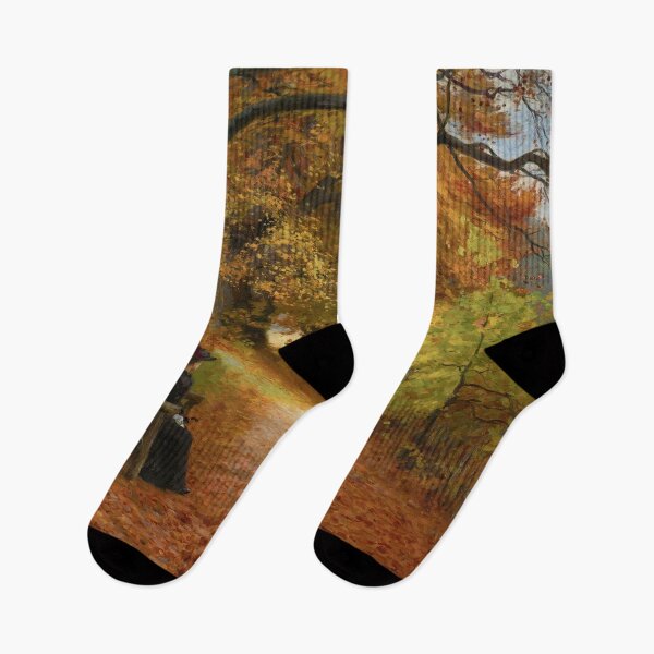 Item preview, Hans Anderson Brendekilde's A Wooded Path in Autumn designed and sold by mosfunky.