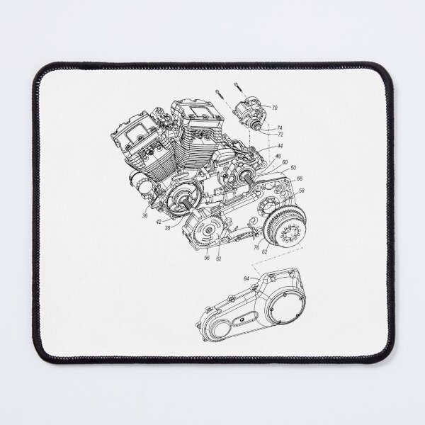 Item preview, Harley Twin Cam - Exploded drawing. designed and sold by timothybeighton.
