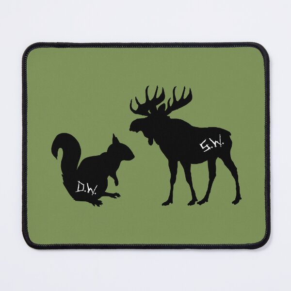 Item preview, moose + squirrel - black designed and sold by lexicolor.
