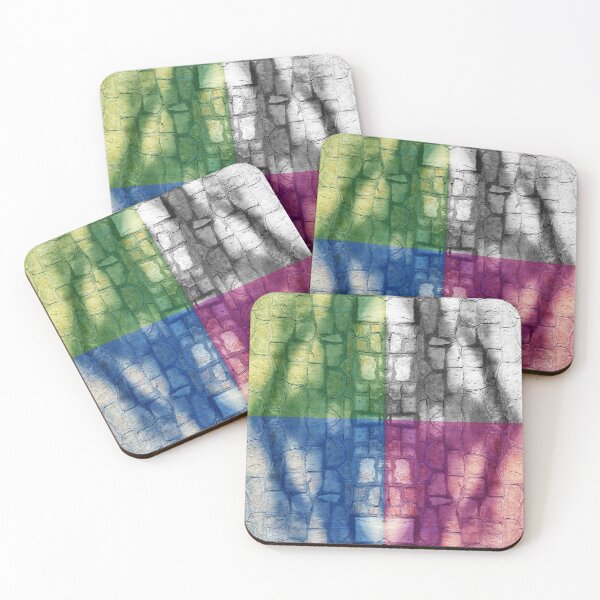 Item preview, Shadows on colorfully colored wall, abstract designed and sold by AlfabetDesign.