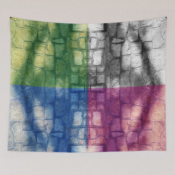 Item preview, Shadows on colorfully colored wall, abstract designed and sold by AlfabetDesign.