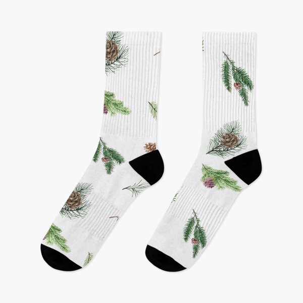 Item preview, Watercolor Pine Branches and Pinecones Botanical Collection designed and sold by silviaol.